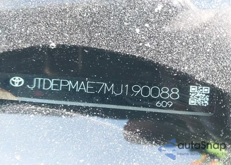 2021 Toyota Corolla Le z USA, uszkodzony, nr VIN JTDEPMAE7MJ190088